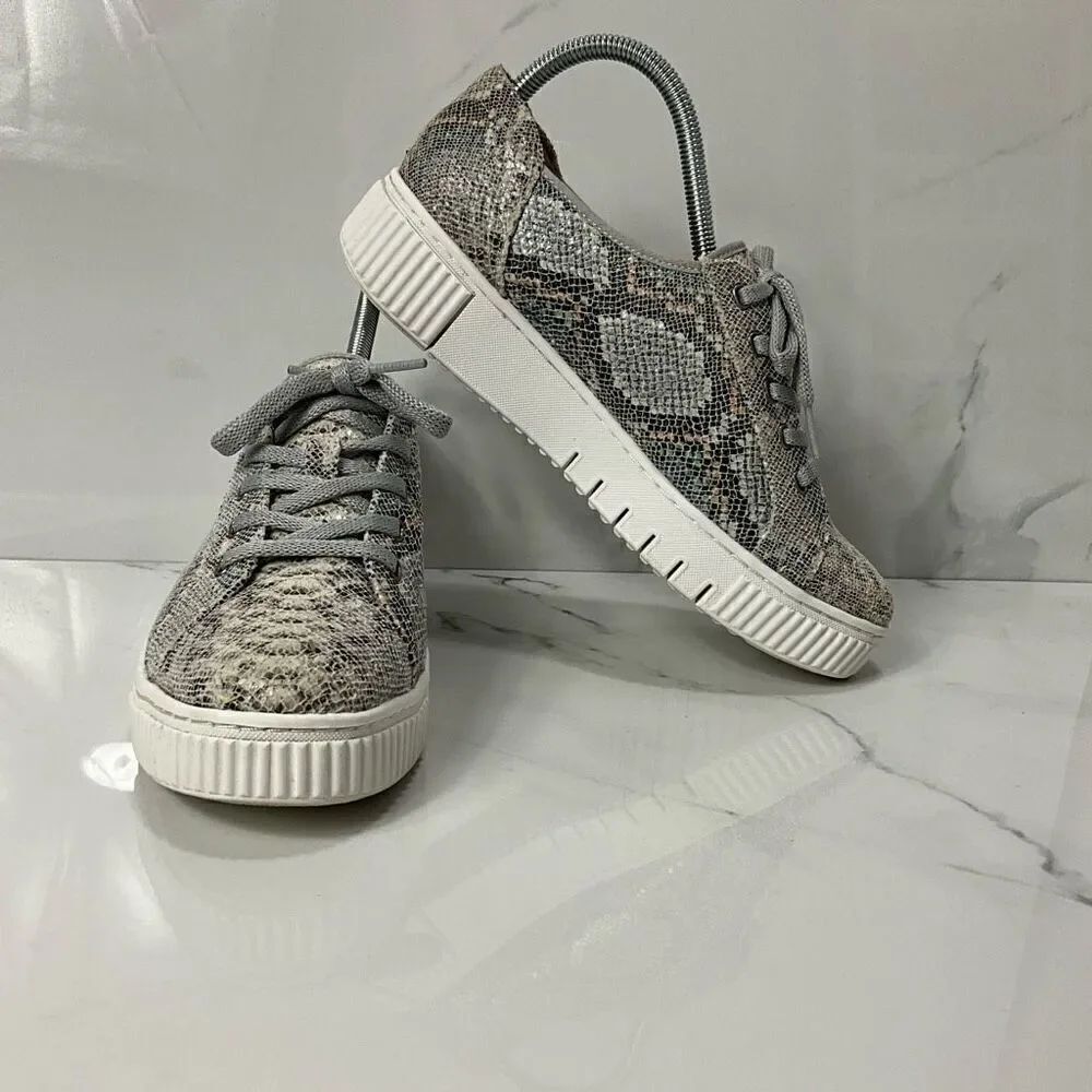 SOUL NATURALIZER Snakeskin Print Platform Sneakers